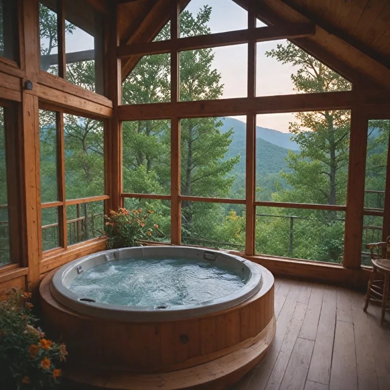 Luxury cabins for couples: romantic retreats with scenic views and hot tubs