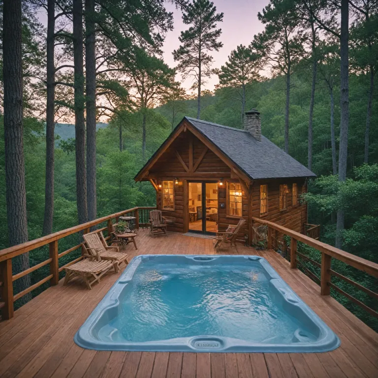 Romantic escapes in Georgia: cabins with hot tubs for couples seeking luxury and intimacy