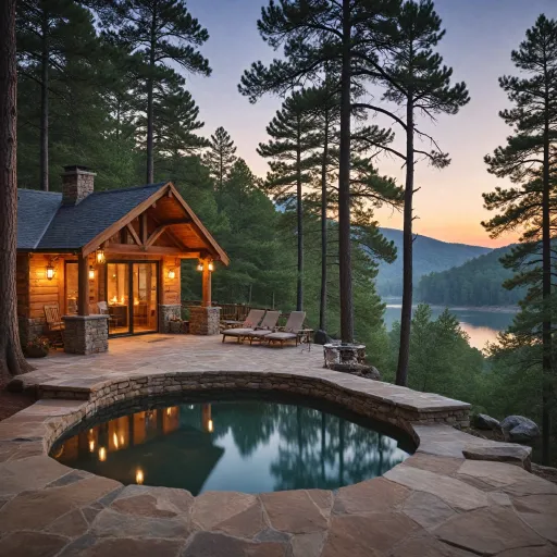 Elegant cabins in Broken Bow with hot tubs for a refined escape