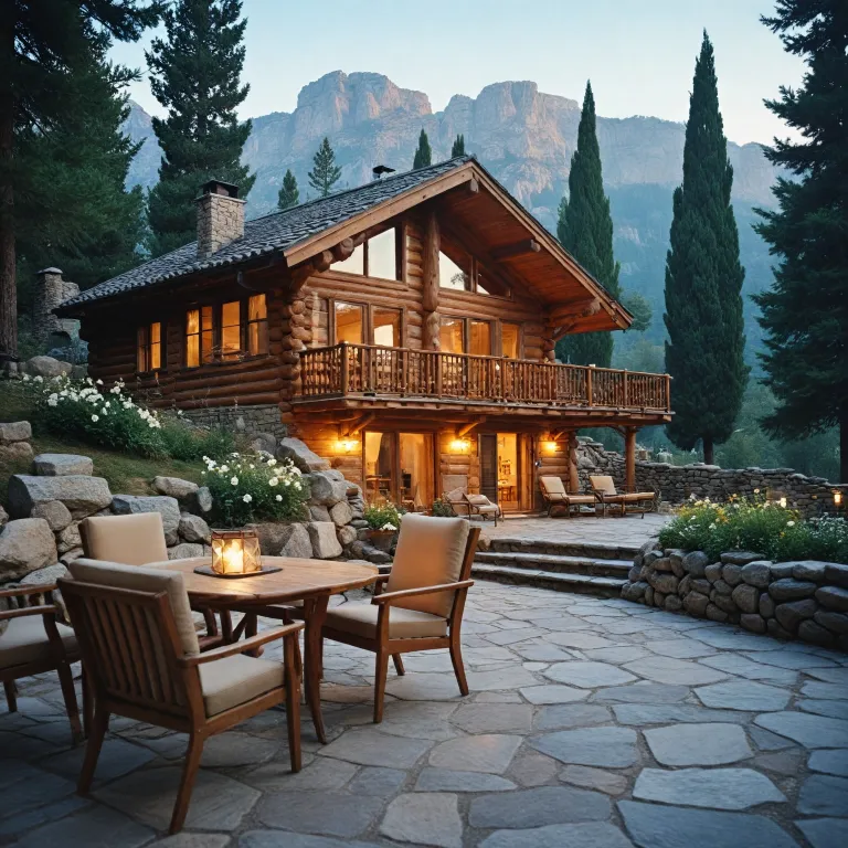 Elegant cherry log cabin rentals for a refined mountain escape