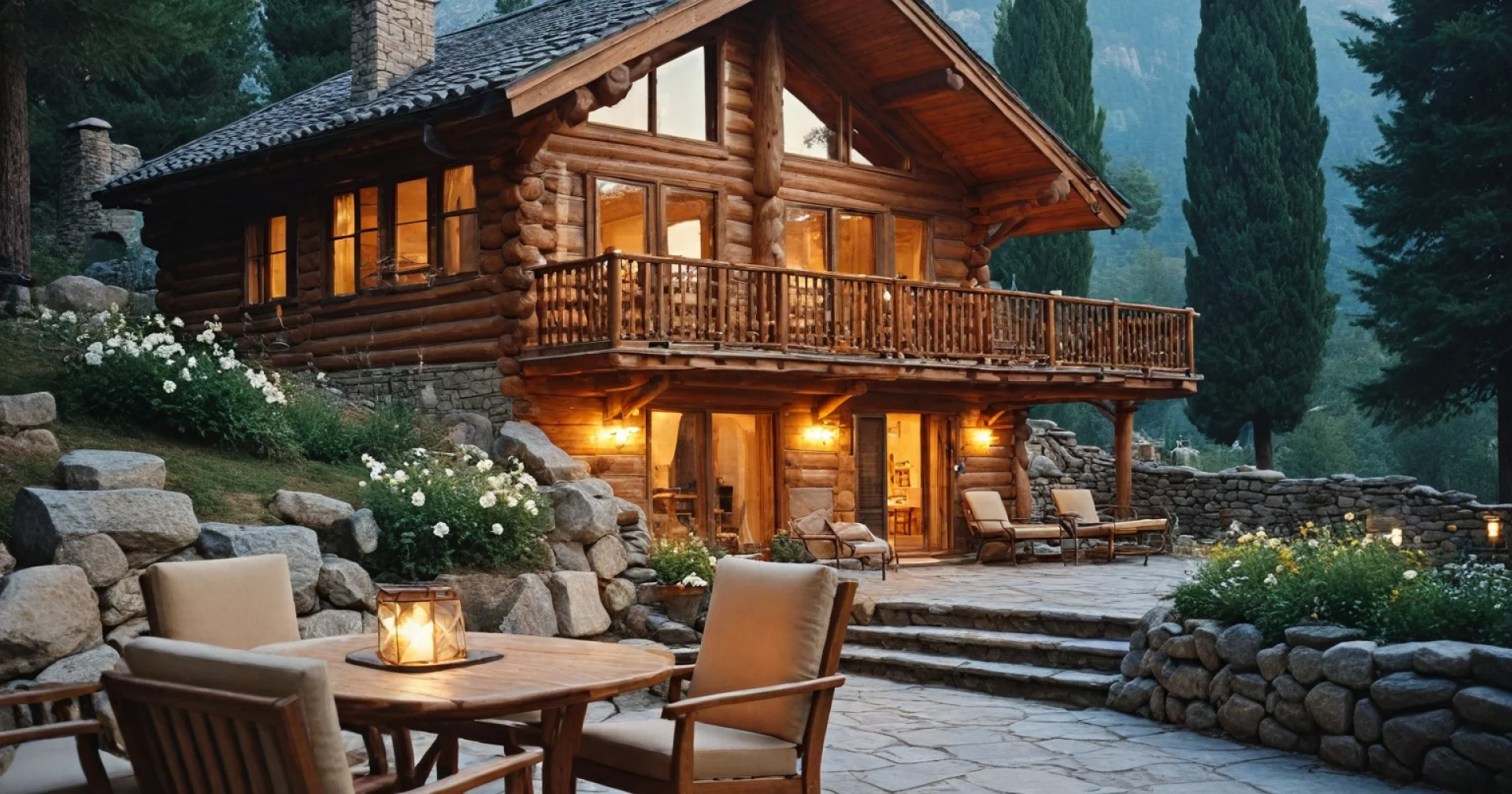 Elegant cherry log cabin rentals for a refined mountain escape