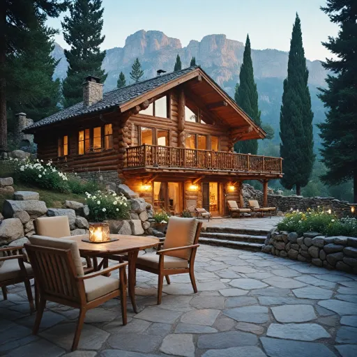 Elegant cherry log cabin rentals for a refined mountain escape
